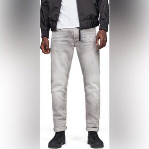 NWT G-STAR RAW | Men's 3301 Straight Tapered Sun Faded Iron Jeans 32X32